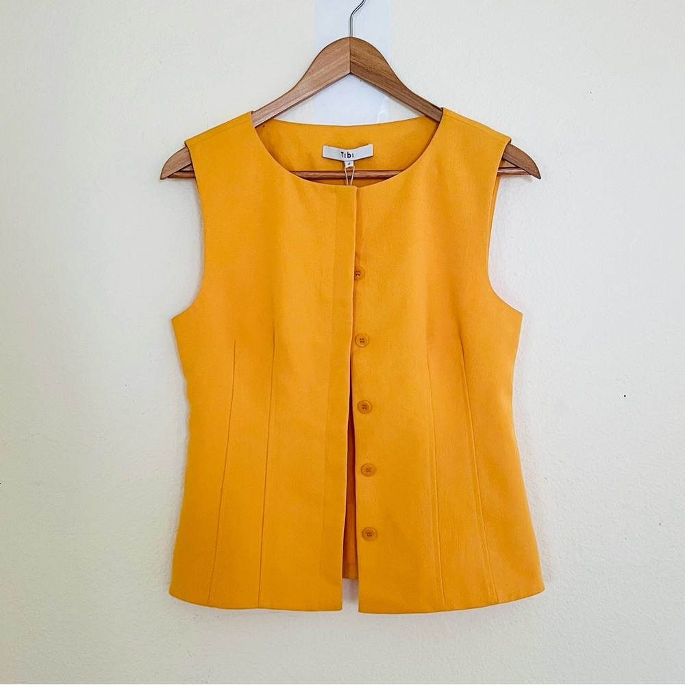 NWT Tibi Vest Size: 2 Color: Orange